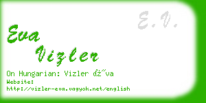 eva vizler business card